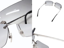 Load image into Gallery viewer, CHANEL シャネル リムレス サングラス 4085 c.124/8G サイズ62□15 120 カメリア ココマーク グレー 美品 中古 4b009146