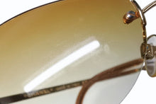 画像をギャラリービューアに読み込む, CHANEL シャネル リムレス サングラス 4013 c.125/56 サイズ59□16 130 ココマーク オレンジ 美品 中古 4b009148
