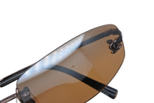 画像をギャラリービューアに読み込む, CHANEL シャネル リムレス サングラス 4002 c.204/6U サイズ57□19 130 ココマーク ブラウン 美品 中古 4b009149