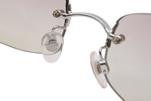 画像をギャラリービューアに読み込む, CHANEL シャネル リムレス サングラス 4002 c.124/58 サイズ57□19 130 ココマーク ピンク シルバー 美品 中古 4b009150