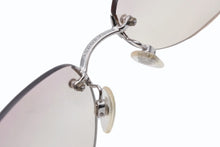 画像をギャラリービューアに読み込む, CHANEL シャネル リムレス サングラス 4013 c.124/58 サイズ59□16 130 ココマーク ピンク シルバー 美品 中古 4b009152