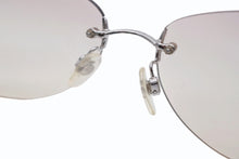 画像をギャラリービューアに読み込む, CHANEL シャネル リムレス サングラス 4013 c.124/58 サイズ59□16 130 ココマーク ピンク シルバー 美品 中古 4b009152