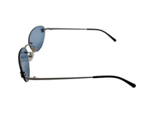 画像をギャラリービューアに読み込む, 極美品 CHANEL シャネル リムレス サングラス 4003 c.103/72 サイズ57□19 130 ココマーク ブルー シルバー 中古 4b009154