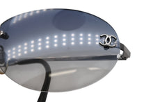 画像をギャラリービューアに読み込む, 極美品 CHANEL シャネル リムレス サングラス アイウェア 4013 c.124/55 サイズ59□16 130 ココマーク グレー シルバー 中古 4b009156