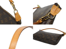 画像をギャラリービューアに読み込む, LOUIS VUITTON ルイヴィトン ポシェット アクセソワール アクセサリーポーチ M51980 モノグラム ブラウン レザー PVC 美品 中古 4b009167