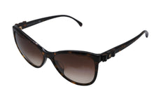 画像をギャラリービューアに読み込む, CHANEL シャネル ウェリントン サングラス 5281-Q-A c.714/S5 サイズ58□16 140 ココマーク リボン べっ甲カラー 美品 中古 4b009175