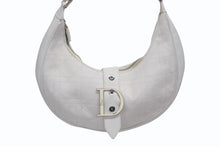 画像をギャラリービューアに読み込む, Christian Dior クリスチャンディオール ハーフムーン ワンショルダーバッグ 13-BM-0015 カナージュ ガリアーノ期 美品 中古 4b009212