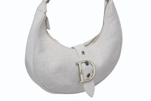 画像をギャラリービューアに読み込む, Christian Dior クリスチャンディオール ハーフムーン ワンショルダーバッグ 13-BM-0015 カナージュ ガリアーノ期 美品 中古 4b009212