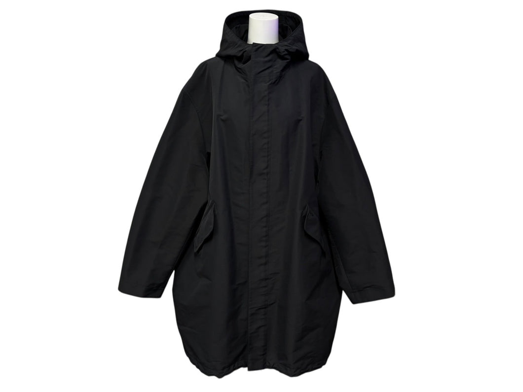 極美品 Christian Dior クリスチャンディオール テクニカルコート 033C313I4875 ブラック ポリエステル コットン サイズ54 中古 4b009237