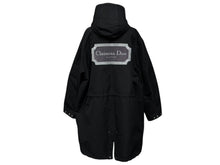 画像をギャラリービューアに読み込む, 極美品 Christian Dior クリスチャンディオール テクニカルコート 033C313I4875 ブラック ポリエステル コットン サイズ54 中古 4b009237