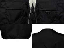 画像をギャラリービューアに読み込む, 極美品 PRADA プラダ Re-Nylon リナイロン ベスト SGC261 サイズ56 トライアングルロゴ ブラック 中古 4b009251