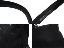 Load image into Gallery viewer, CHROME HEARTS クロムハーツ ショルダーバッグ ヌバック フィリグリークロス クロスボール CHクロスパッチ ブラック 美品 中古 4b009255