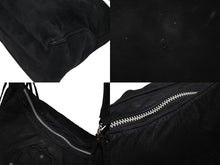 Load image into Gallery viewer, CHROME HEARTS クロムハーツ ショルダーバッグ ヌバック フィリグリークロス クロスボール CHクロスパッチ ブラック 美品 中古 4b009255