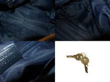 画像をギャラリービューアに読み込む, Christian Dior クリスチャンディオール トロッター ハンドバッグ ミニボストンバッグ ネイビー キャンバス 美品 中古 4b009264