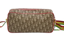 画像をギャラリービューアに読み込む, Christian Dior クリスチャンディオール ガリアーノ期 ショルダーバッグ トロッター ラスタ キャンバス レザー シルバー金具 良品 中古 4b009265