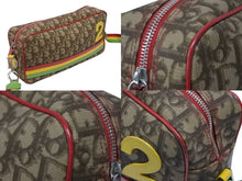 画像をギャラリービューアに読み込む, Christian Dior クリスチャンディオール ガリアーノ期 ショルダーバッグ トロッター ラスタ キャンバス レザー シルバー金具 良品 中古 4b009265