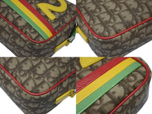 画像をギャラリービューアに読み込む, Christian Dior クリスチャンディオール ガリアーノ期 ショルダーバッグ トロッター ラスタ キャンバス レザー シルバー金具 良品 中古 4b009265