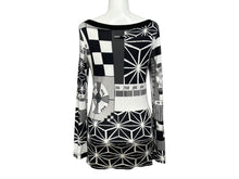 Load image into Gallery viewer, Jean Paul Gaultier ジャンポール・ゴルチェ 長袖Ｔシャツ 10552_1781 ブラック ホワイト ナイロン 美品 中古 4b009285
