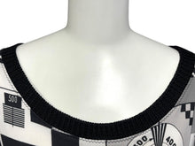 Load image into Gallery viewer, Jean Paul Gaultier ジャンポール・ゴルチェ 長袖Ｔシャツ 10552_1781 ブラック ホワイト ナイロン 美品 中古 4b009285