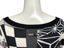 Load image into Gallery viewer, Jean Paul Gaultier ジャンポール・ゴルチェ 長袖Ｔシャツ 10552_1781 ブラック ホワイト ナイロン 美品 中古 4b009285