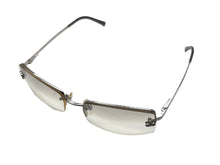 画像をギャラリービューアに読み込む, 極美品 CHANEL シャネル サングラス ココマーク メガネ 4093-B イタリア製 メタル ラインストーン シルバー金具 サイズ56◻︎16 中古 4b009289