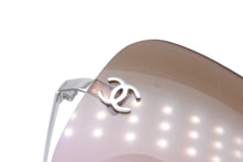 画像をギャラリービューアに読み込む, CHANEL シャネル リムレス サングラス アイウェア サイズ62◻︎17 120 ココマーク ラインストーン ブラウン ピンク 美品 中古 4b009292