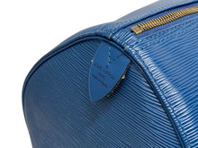 画像をギャラリービューアに読み込む, LOUIS VUITTON ルイヴィトン エピ キーポル55 ボストンバッグ レザー ブルー M42955 ロゴ 旅行バッグ 青 鞄 美品 中古 4b009342