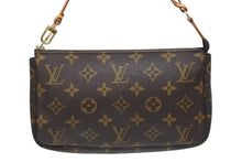 画像をギャラリービューアに読み込む, LOUIS VUITTON ルイヴィトン ポシェット アクセソワール アクセサリーポーチ M51980 モノグラム ブラウン レザー PVC 美品 中古 4b009344