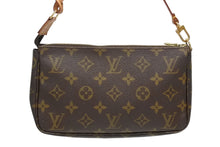 画像をギャラリービューアに読み込む, LOUIS VUITTON ルイヴィトン ポシェット アクセソワール アクセサリーポーチ M51980 モノグラム ブラウン レザー PVC 美品 中古 4b009345
