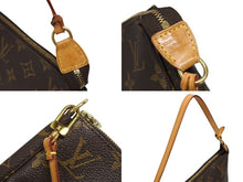 画像をギャラリービューアに読み込む, LOUIS VUITTON ルイヴィトン ポシェット アクセソワール アクセサリーポーチ M51980 モノグラム ブラウン レザー PVC 美品 中古 4b009346