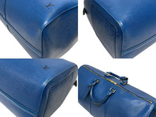 画像をギャラリービューアに読み込む, 極美品 LOUIS VUITTON ルイヴィトン エピ キーポル55 ボストンバッグ レザー ブルー M42955 ロゴ 旅行バッグ 青 鞄 中古 4b009365