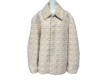 画像をギャラリービューアに読み込む, 極美品 CHRISTIAN DIOR クリスチャンディオール ボアジャケット 243L421A0648 イタリア製 ベージュ アイボリー サイズ54 中古 4b009410