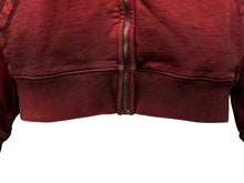 画像をギャラリービューアに読み込む, 新品未使用 SLOWBUCKS スローバックス ジップアップフーディー パーカー サイズS レッド グラデーション 刺繍 中古 4b009438