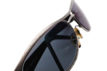 画像をギャラリービューアに読み込む, GUCCI グッチ メタルフレーム サングラス アイウェア GG 2381/S SC9 サイズ62□16 125 シルバー ブラック 美品 中古 4b009477