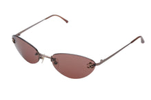 画像をギャラリービューアに読み込む, 極美品 CHANEL シャネル リムレス サングラス 4003 c.116/75 サイズ53□19 130 ココマーク ブロンズ ピンク 中古 4b009481