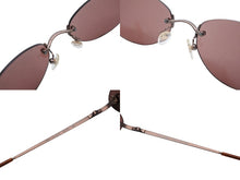 画像をギャラリービューアに読み込む, 極美品 CHANEL シャネル リムレス サングラス 4003 c.116/75 サイズ53□19 130 ココマーク ブロンズ ピンク 中古 4b009481