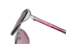 画像をギャラリービューアに読み込む, 極美品 CHANEL シャネル サングラス アイウェア 4020 c.146/58 サイズ61□15 125 ココマーク ピンク シルバー 中古 4b009483