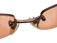 画像をギャラリービューアに読み込む, CHANEL シャネル リムレス サングラス 4002 c.116/74 サイズ54□19 130 ココマーク オレンジ ブロンズ 美品 中古 4b009486