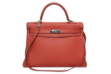 Load image into Gallery viewer, HERMES エルメス KELLY ケリー 35 2WAY ハンドバッグ 内縫い トゴ ルビー シルバー金具 ◻︎N刻印 (2010年製) 美品 中古 4b009503