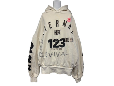 極美品 FEAR OF GOD フィアオブゴッド RRR123 Revival パーカー フーディ コットン アイボリー サイズL 中古 4b009521