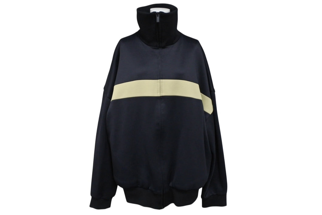 極美品 FEAR OF GOD フィアオブゴッド STRIPE TRACK JACKET ストライプトラックジャケット サイズL ブラック 8TH COLLECTION 中古 4b009524