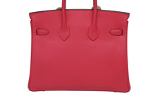 Load image into Gallery viewer, 新品未使用 HERMES エルメス ハンドバッグ K刻印 バーキン25 ヴォースイフト フランボワーズ シルバー金具 中古 4b009549