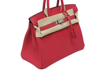 Load image into Gallery viewer, 新品未使用 HERMES エルメス ハンドバッグ K刻印 バーキン25 ヴォースイフト フランボワーズ シルバー金具 中古 4b009549