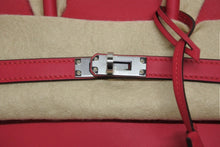 Load image into Gallery viewer, 新品未使用 HERMES エルメス ハンドバッグ K刻印 バーキン25 ヴォースイフト フランボワーズ シルバー金具 中古 4b009549