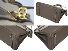 Load image into Gallery viewer, 新品同様 HERMES エルメス バーキン25 トゴ ハンドバッグ U刻印 エトゥープ ゴールド金具 中古 4b009550