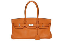 Load image into Gallery viewer, 極美品 ゴルチェ期 HERMES エルメス ショルダーバーキン オレンジ トリヨンクレマンス ◻︎M刻 シルバー金具 中古 4b009565
