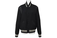 Load image into Gallery viewer, SAINT LAURENT PARIS サンローランパリ テディジャケット スタジャン 354718 ブラックレザー サイズ48 美品 中古 4b009572