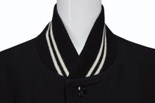 Load image into Gallery viewer, SAINT LAURENT PARIS サンローランパリ テディジャケット スタジャン 354718 ブラックレザー サイズ48 美品 中古 4b009572