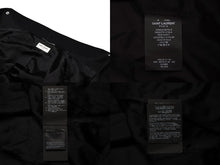 Load image into Gallery viewer, SAINT LAURENT PARIS サンローランパリ テディジャケット スタジャン 354718 ブラックレザー サイズ48 美品 中古 4b009572
