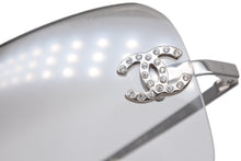 画像をギャラリービューアに読み込む, CHANEL シャネル リムレス サングラス サイズ62◻︎17 120 ココマーク メタル プラスチック グレー シルバー 美品 中古 4b009575